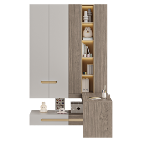 Wardrobe for a children's room with a workstation No. 2