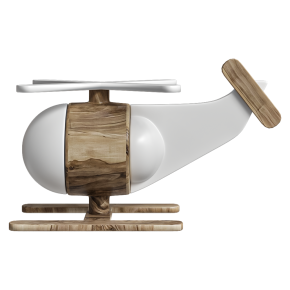 Toy model of a helicopter.