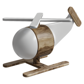 Toy model of a helicopter.