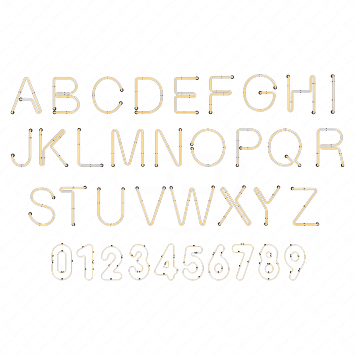 Неоновые буквы №3