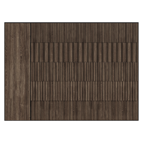 Decorative 3D wooden panel
