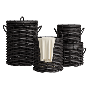 Корзины из ротанга от Crate and Barrel