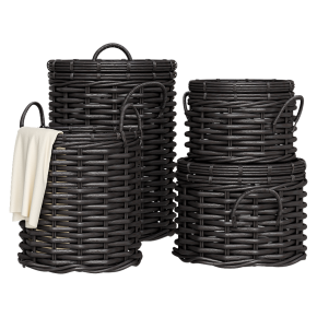 Корзины из ротанга от Crate and Barrel