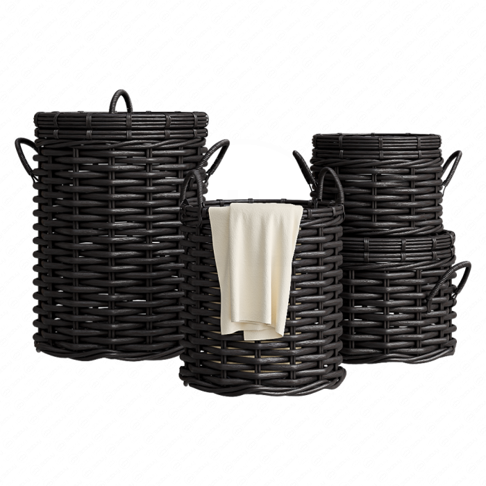 Корзины из ротанга от Crate and Barrel