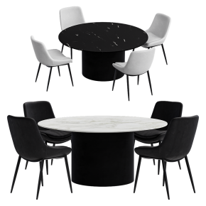 Geo dining table and Pepper chairs from Globewest.