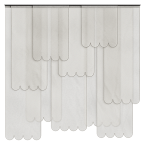 Шторы панельны бежевые