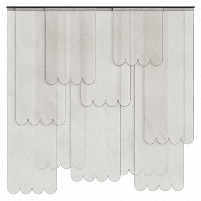 Шторы панельны бежевые