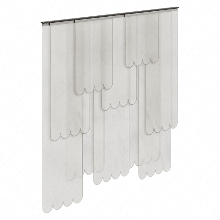 Шторы панельны бежевые