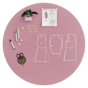 Магнитно маркерная доска для офиса Askell Round