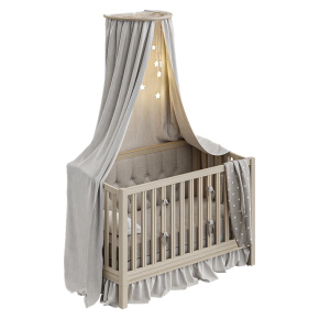 Baby crib with a canopy