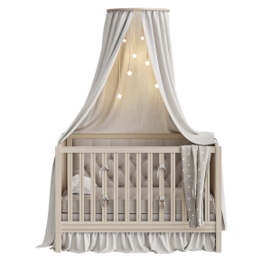 Baby crib with a canopy
