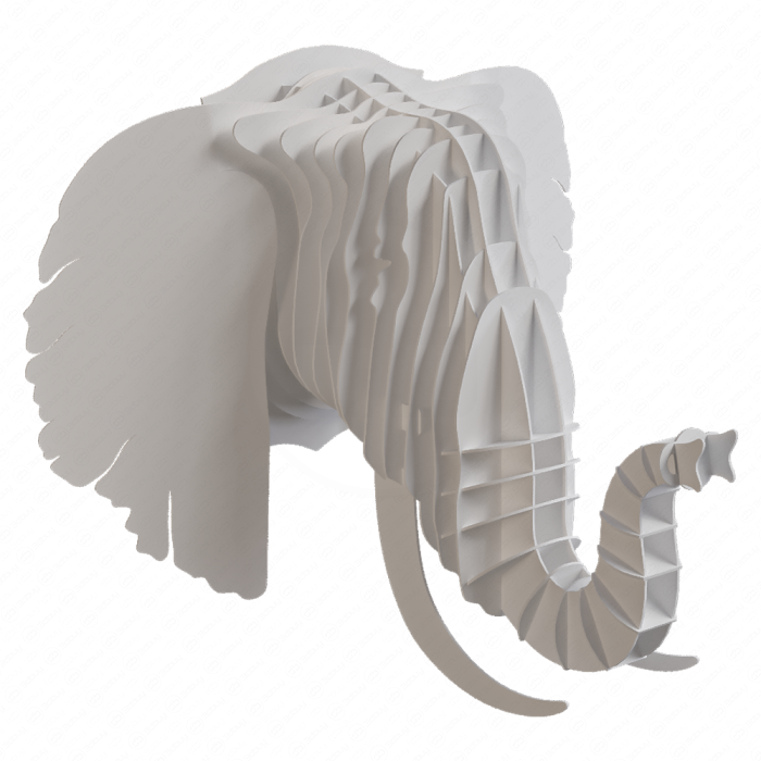 Декоративный элемент - голова слона