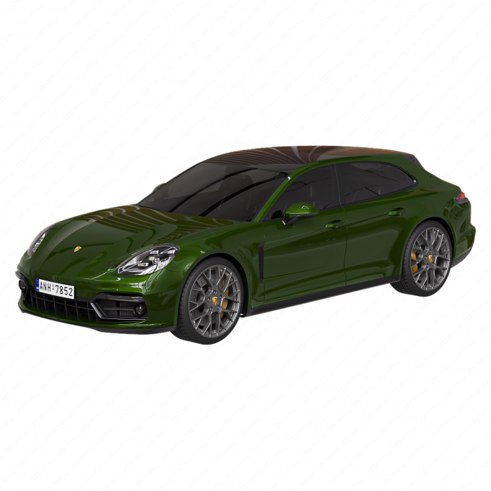 Porsche Panamera GTS Sport Turismo 2019 зеленый