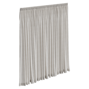 Штора льнаная бежевая