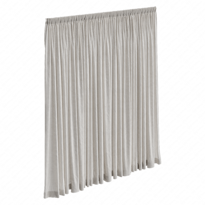 Штора льнаная бежевая Штора льнаная бежевая