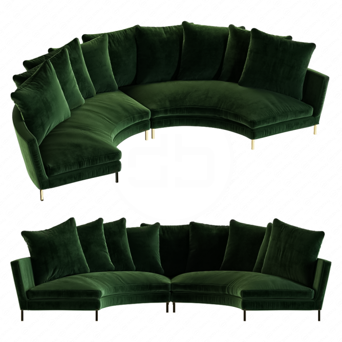 Диван Sardinia от Emerald Velvet