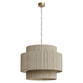 Woven jute lampshade No. 2