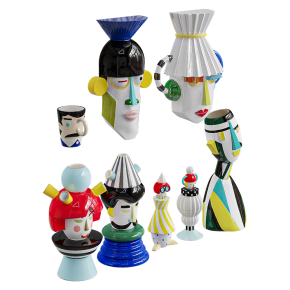 Doll-shaped vases