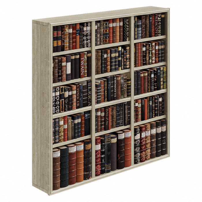 Набор для декора из книг на полках