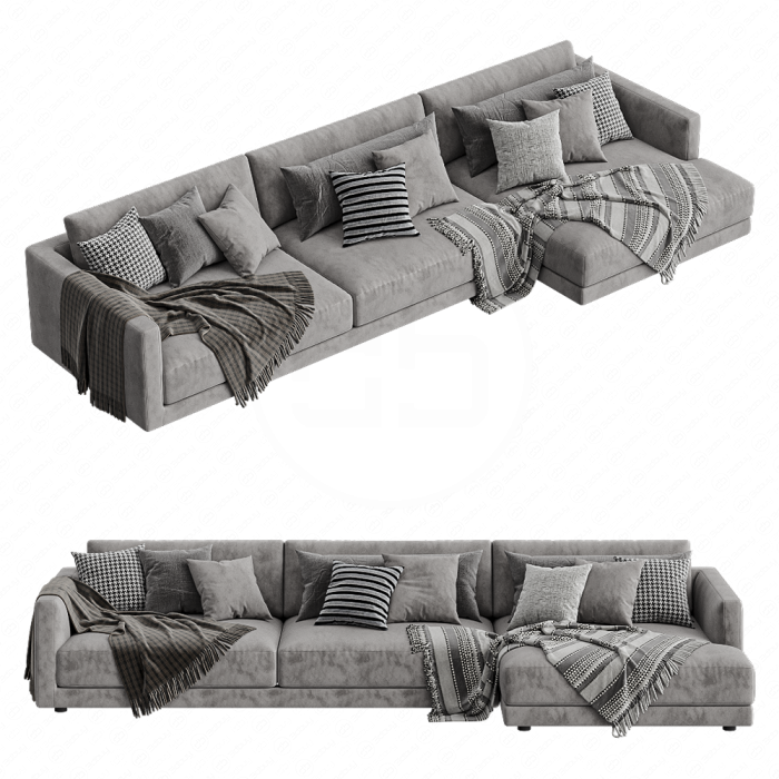 Диван угловой Bristol Chaise Longue 2 от Poliform