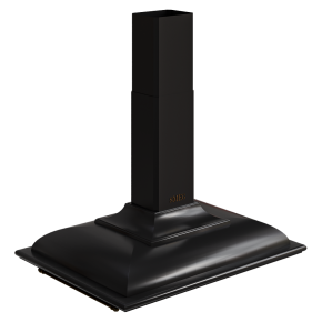 Black SMEG range hood.