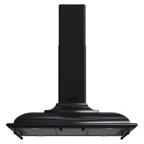 Black SMEG range hood.