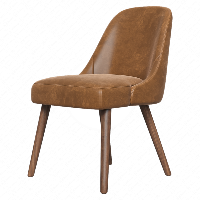 Кожаный стул Mid-Century West Elm