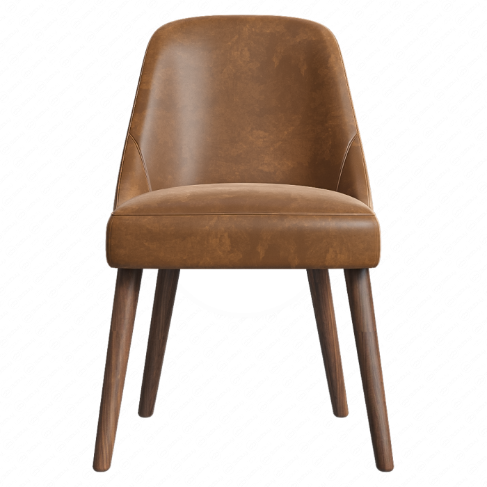 Кожаный стул Mid-Century West Elm