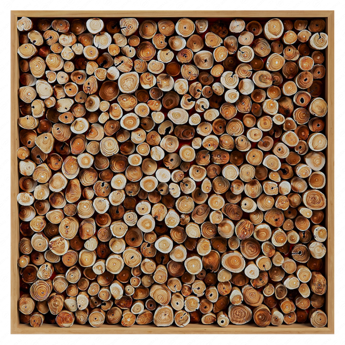 Панно из спила дерева