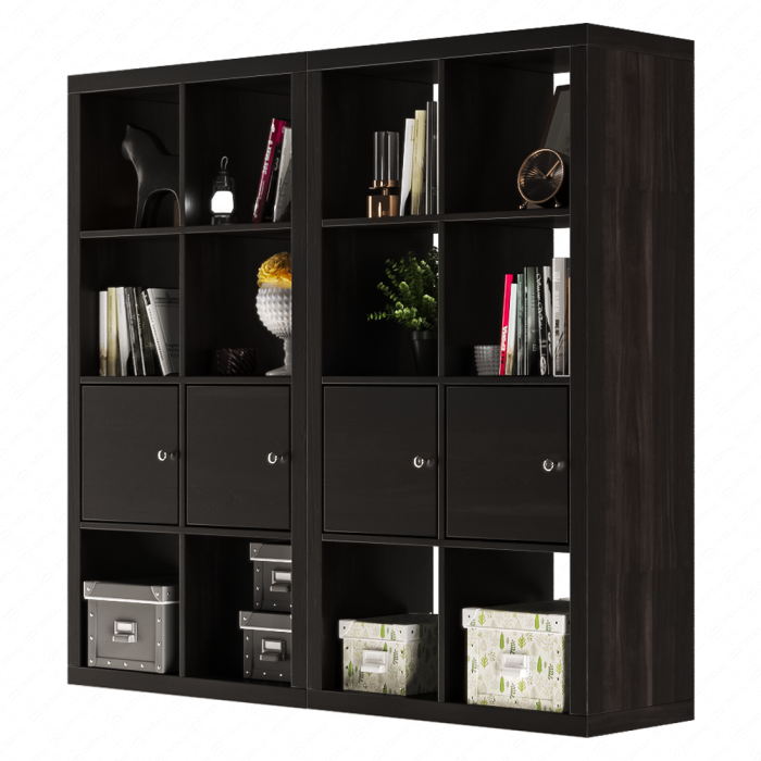 Стеллаж Kallaks с декором от Ikea