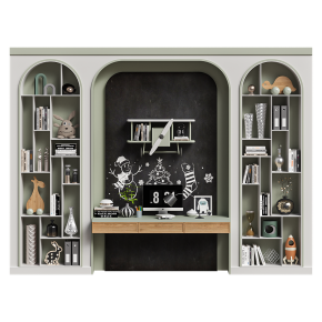 A children's room furniture set with a wardrobe.