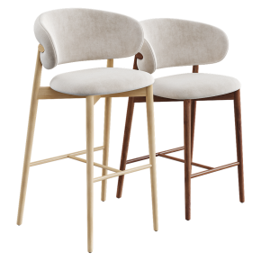 Oleandro bar and counter-height stool from Calligaris