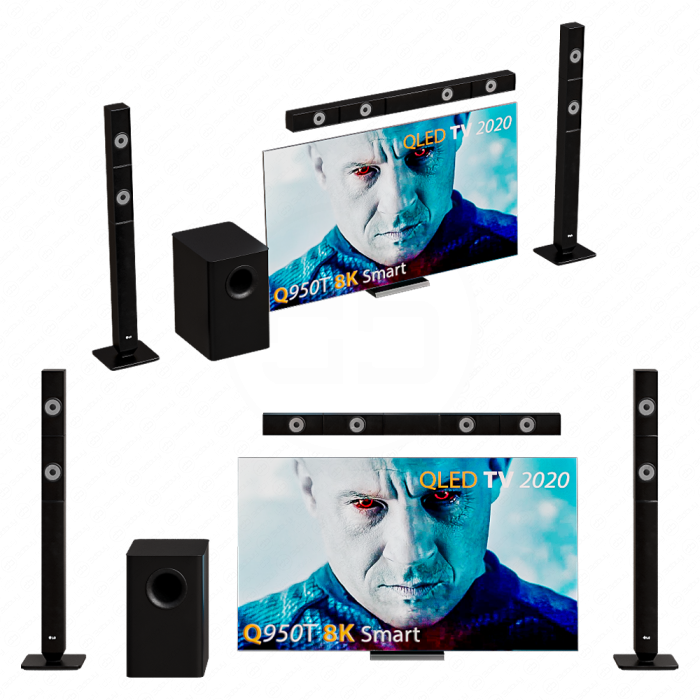 Телевизор с каунд-системой Samsung 85 Q950T 8K Smart QLED