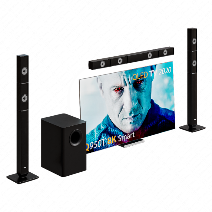 Телевизор с каунд-системой Samsung 85 Q950T 8K Smart QLED