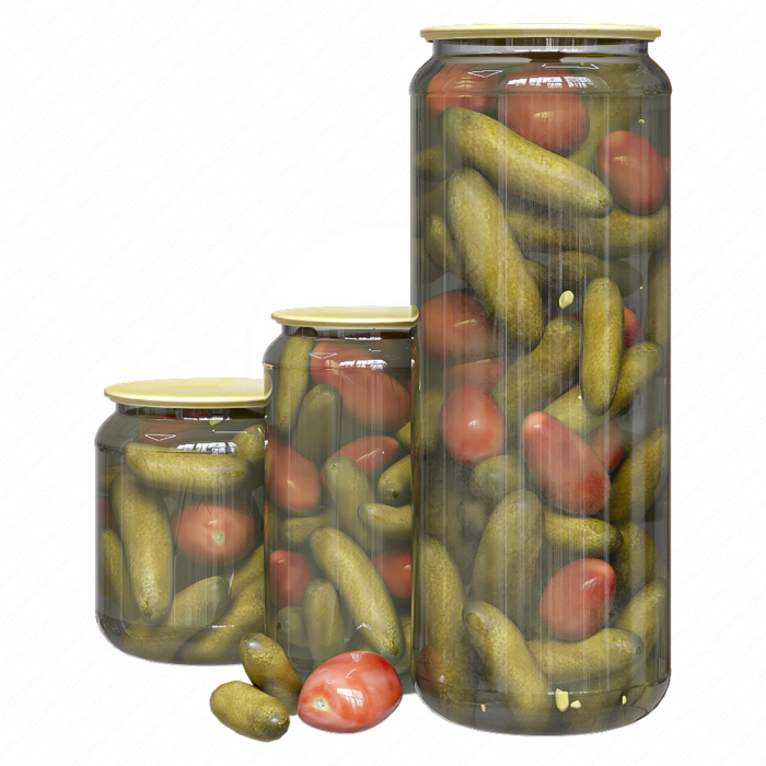 Овощие маринованные в банках