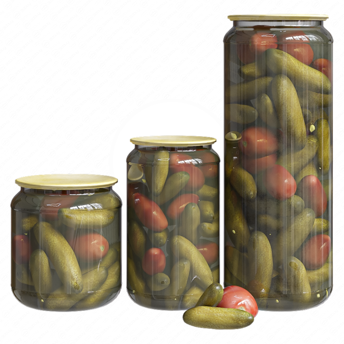 Овощие маринованные в банках