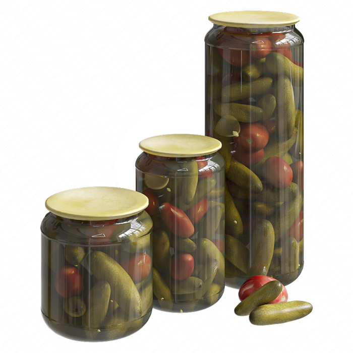 Овощие маринованные в банках