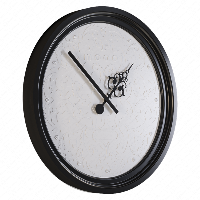 Белые настенные часы с тесненим от Moooi