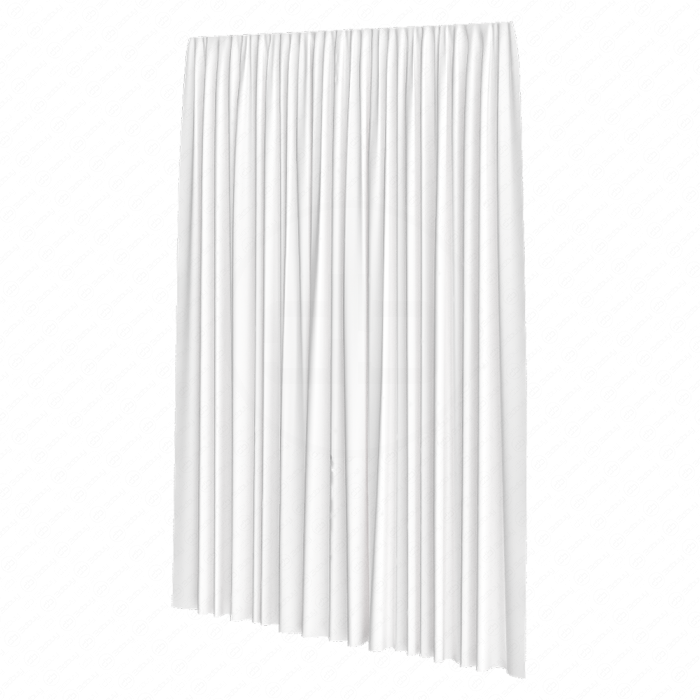 Белая гардина