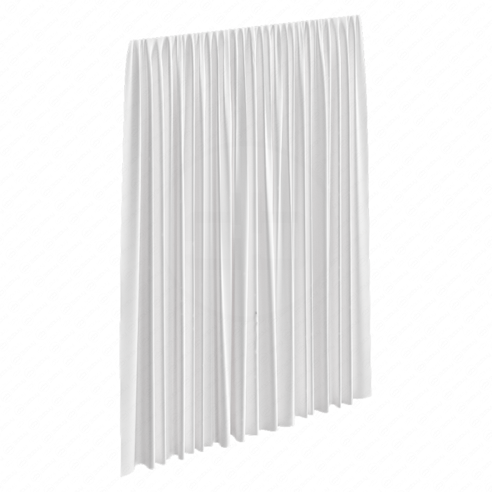 Белая гардина