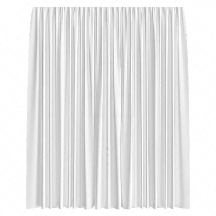 Белая гардина