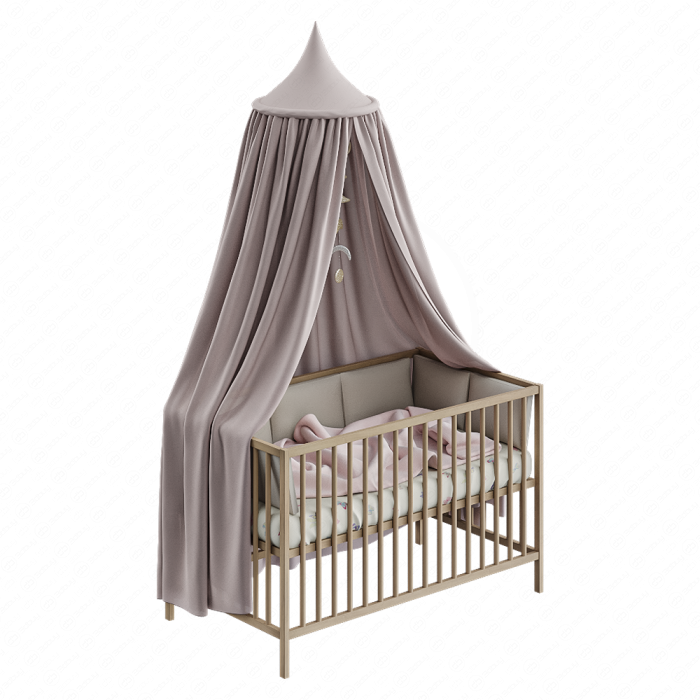Детская кроватка с балдахином Детская кроватка с балдахином