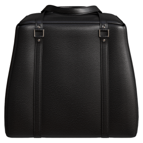 Leather pouf Ulivi by Salotti.
