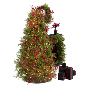 Новогодняя елка с камином №3