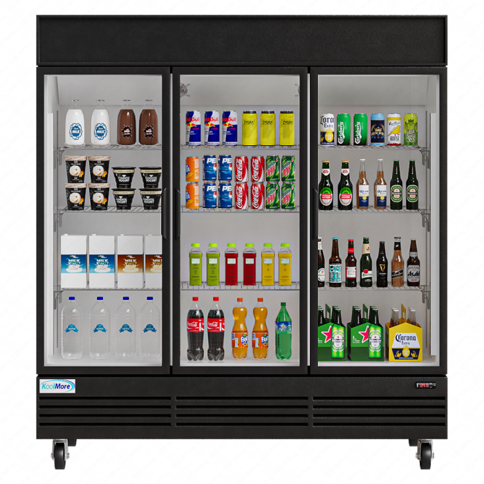 Трехдверный холодильник для напитков Трехдверный холодильник для напитков