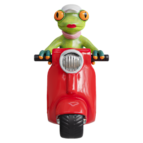 Figurine 'Frog on a Scooter'