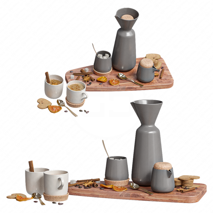 Кофе с сахаром и печеньем