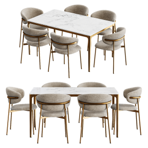 Canto dining table from West Elm and Oleandro chairs from Calligaris.