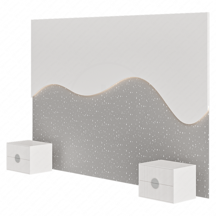 Изголовье кровати с 3D-панелью для детской