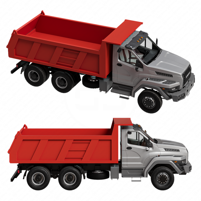 Самосвал Урал Next 6x4 красный